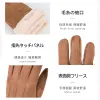 Japanese sasayama autumn and winter suede fleece thickened outdoor windproof, cold-proof and warm gloves details Picture